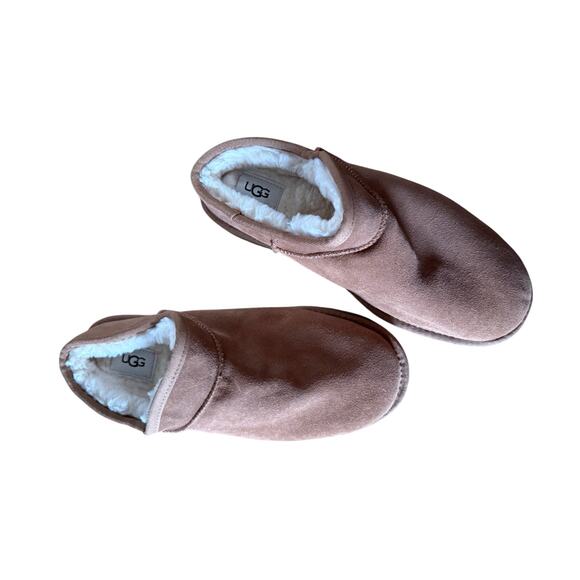 Ugg classic brown Sherpa lined slippers - Picture 2 of 9